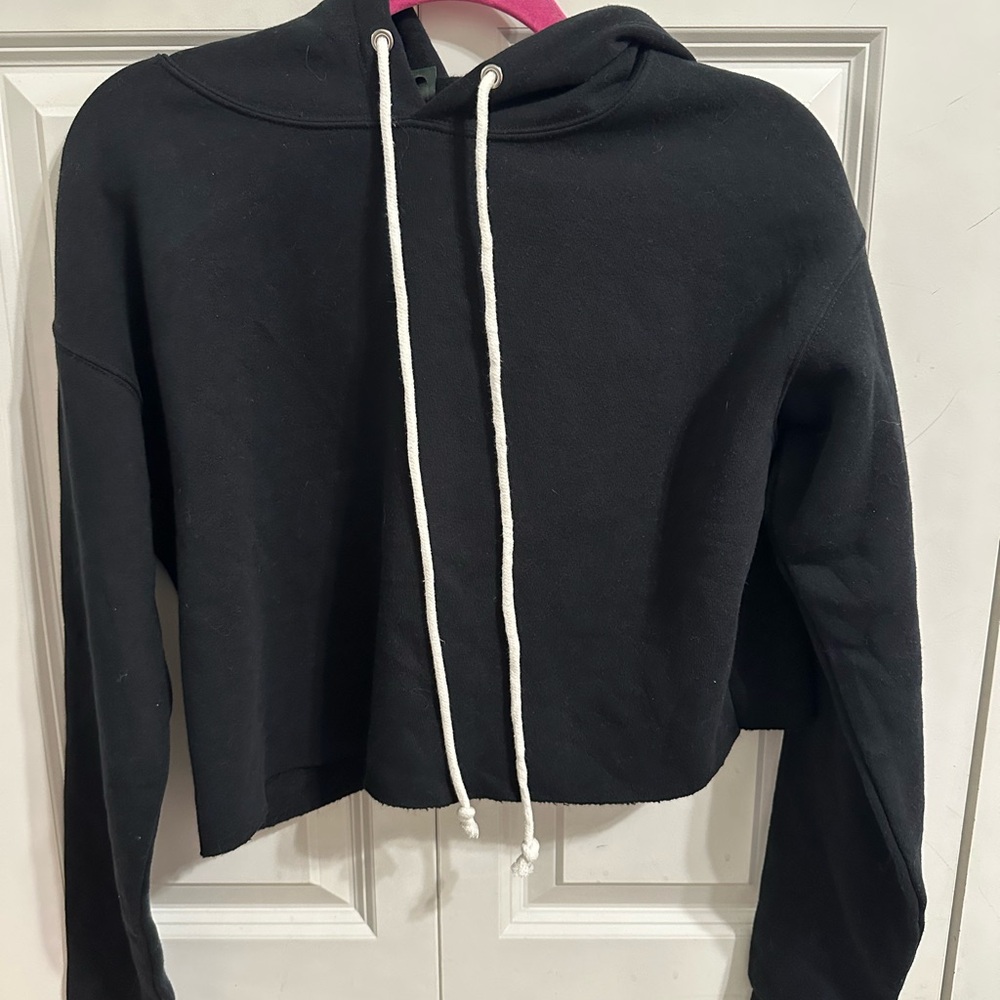 Target Black Cropped Hoodie